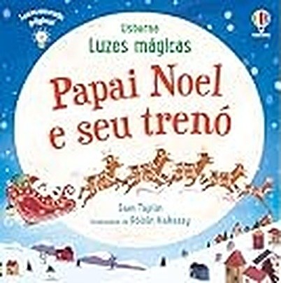 Capa de Papai Noel e seu trenó: luzes mágicas