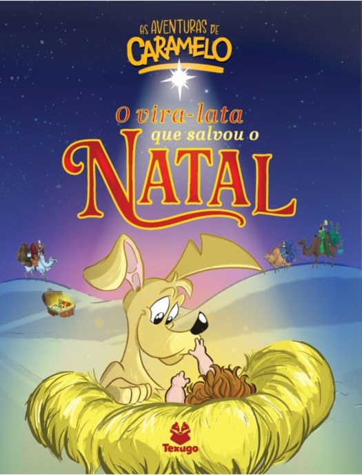 Capa de As aventuras de Caramelo: o vira-lata que salvou o Natal